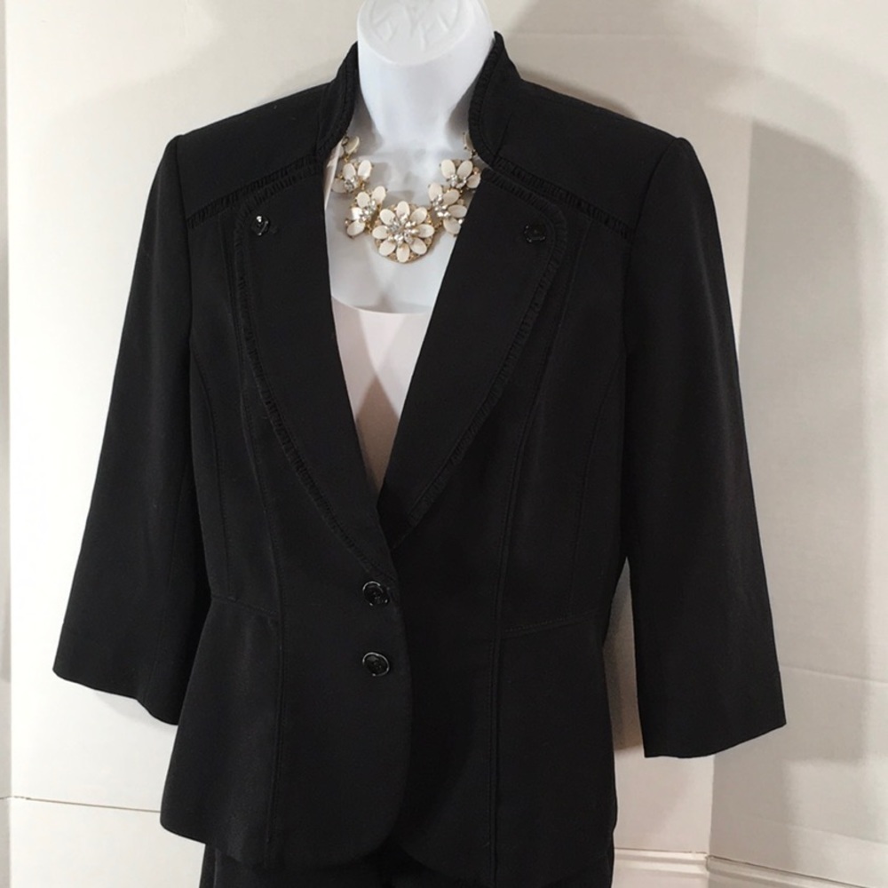 WHBM black peplum jacket